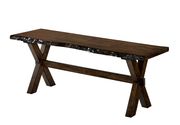 Distressed wood / rough edges dining table by Furniture of America additional picture 9