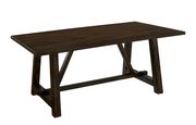 Brushed oak industrial style dining table by Furniture of America additional picture 3