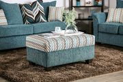 US-Made turquoise transitional fabric sofa by Furniture of America additional picture 11