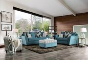 US-Made turquoise transitional fabric sofa by Furniture of America additional picture 12