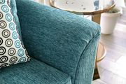 US-Made turquoise transitional fabric sofa by Furniture of America additional picture 7