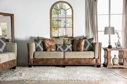 Fabric/leatherette casual style sofa by Furniture of America additional picture 3