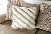 Beige chenille oversized US-made sectional sofa by Furniture of America additional picture 6