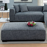 Gray finish contemporary ottoman by Furniture of America additional picture 2