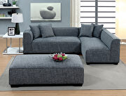 Gray finish contemporary ottoman by Furniture of America additional picture 3