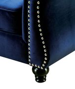Blue fabric tufted button design sectional sofa by Furniture of America additional picture 3