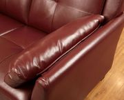 Leatherette red sectional sofa in casual style by Furniture of America additional picture 2