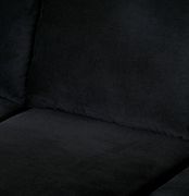 Black plush fabric casual style sectional by Furniture of America additional picture 2