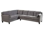 Casually styled sectional sofa in gray fabric additional photo 2 of 2