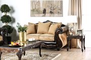 Traditional victorian royal style sofa w/ wood trim by Furniture of America additional picture 6