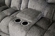 Gray flannelette fabric oversized recliner sectional by Furniture of America additional picture 8