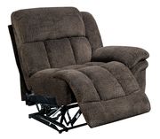 Brown flannelette fabric oversized recliner sectional by Furniture of America additional picture 4