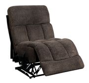 Brown flannelette fabric oversized recliner sectional by Furniture of America additional picture 6