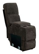Brown flannelette fabric oversized recliner sectional by Furniture of America additional picture 8