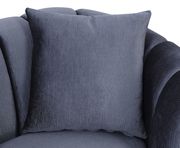Gray fabric contemporary sofa w/ rounded arms by Furniture of America additional picture 2