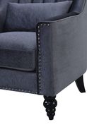 Gray fabric contemporary sofa w/ rounded arms by Furniture of America additional picture 6