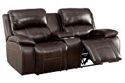 Lift-top storage unit and built-in cup holders loveseat by Furniture of America additional picture 5