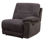Recliner gray fabric sectional w/ console by Furniture of America additional picture 7