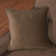 Reversible design brown chenille fabric sectional by Furniture of America additional picture 2