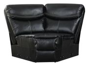 Black leatherette sectional sofa by Furniture of America additional picture 3