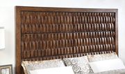 Tall headboard wood inlay design king bed by Furniture of America additional picture 2