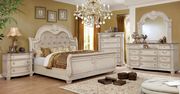 Tall camelback / tufted headboard traditional bed by Furniture of America additional picture 7
