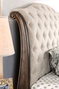 Button tufted headboard bed in traditional style additional photo 3 of 9