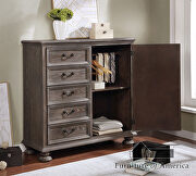 Rustic natural solid wood traditional style armoire by Furniture of America additional picture 2