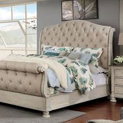 Button tufted headboard bed in traditional style by Furniture of America additional picture 2