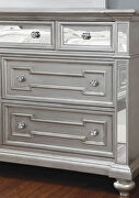 Mirrored panel stylish silver finish chest by Furniture of America additional picture 2