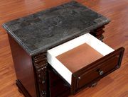 Dark cherry finish nightstand by Furniture of America additional picture 2