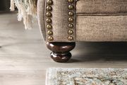 Dark taupe rolled arms US-made oversized sofa additional photo 5 of 7
