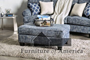 Blue transitional ottoman by Furniture of America additional picture 3