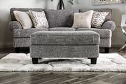 US-made casual transition style gray fabric sofa additional photo 4 of 10