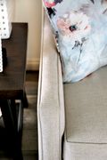 Transitional ivory fabric loveseat made in US additional photo 2 of 4
