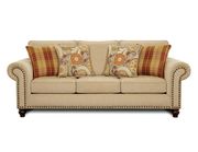 Tan fabric casual style sofa by Furniture of America additional picture 3