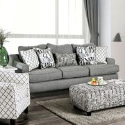 Bluish Gray linen-like fabric casual style sofa by Furniture of America additional picture 7