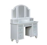 White glam style vanity and stool set by Furniture of America additional picture 3