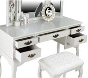 Elegant modern vanity set with stool additional photo 2 of 1