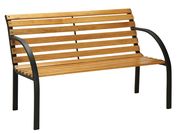 Outdoor patio wood/cast iron bench by Furniture of America additional picture 2
