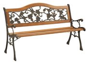 Outdoor/patio wood/cast iron bench additional photo 3 of 2