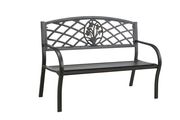 Black steel outside / patio bench additional photo 2 of 1