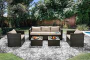 5pcs outdoor furniture set in ivory by Furniture of America additional picture 2