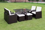 9pcs table, chairs, ottomans patio set by Furniture of America additional picture 2