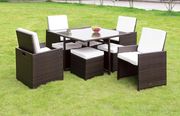9pcs table, chairs, ottomans patio set by Furniture of America additional picture 3