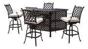 Patio style outside bar table + 4 stools set by Furniture of America additional picture 4