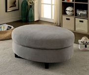 2pcs rounded gray fabric sectional additional photo 3 of 3