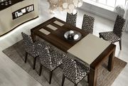 Contemporary wood table e/ extension w/ glass inserts by Fenicia Spain additional picture 5