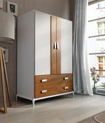 White / walnut ultra-contemporary bedroom set by Fenicia Spain additional picture 7