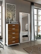 White / walnut ultra-contemporary king size bed by Fenicia Spain additional picture 6